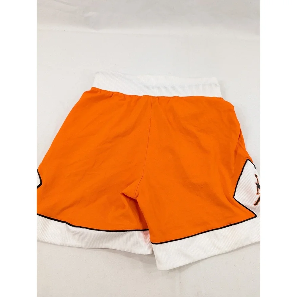 Jordan Jumpman Orange White Loose Fit Basketball Shorts‎ Dri-FIT Size Small